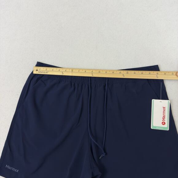 Marmot Mens Elche Shorts XL Blue 7" Inseam UPF 50 Gorpcore $70 NWT - Picture 5 of 14